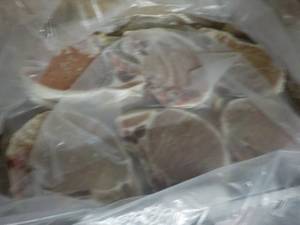 10 lb. Box Frozen Bone In Pork Chop...