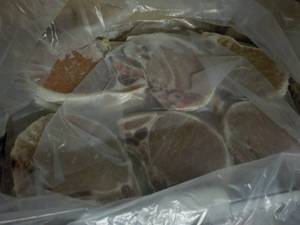 10 lb. Box Frozen Bone In Pork Chop...
