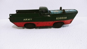 1950s Tin 3rd Amphibious Force Military Toy Vehicle