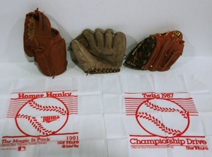 Baseball Gloves and Collectible Hankies