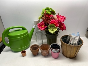 Watering Can, Flower Pots, Flower Arrangement