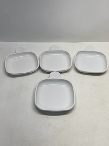 4 Corning Ware Snack It Plates
