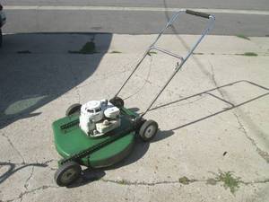lot 40 image: (SHD) Vintage Push Lawn Mower Works...