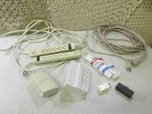 lot 46 image: (F-0) Power Cords, Power Strips, Su...