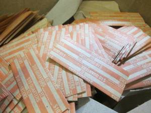 lot 125 image: (EW3) Paper Quarter Rolls Big Box a...