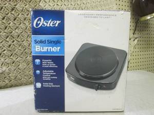 lot 176 image: (F-0) Oster Solid Single Burner...