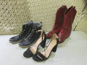 lot 186 image: (EW5) Womens Dress Shoes Cowboy Boo...