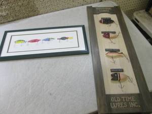 lot 204 image: (B-2) FishingTackle Wall Decor 10...