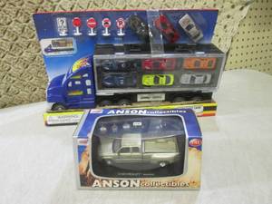 lot 270 image: (F-0) Big Rig Auto Carrier Toy Truc...