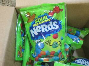 lot 276 image: (C-2) 8 Bags Sour Big Chewy Nerds C...