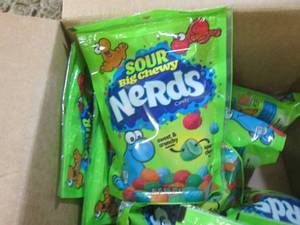 lot 277 image: (C-2) 8 Bags Sour Big Chewy Nerds C...