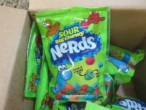 lot 280 image: (C-2) 8 Bags Sour Big Chewy Nerds C...