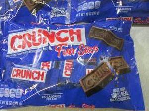 lot 307 image: (B-1) 3 Bags Fun Size Crunch Candy ...