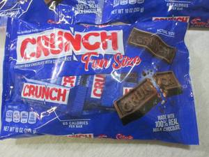 lot 308 image: (B-1) 3 Bags Fun Size Crunch Candy ...