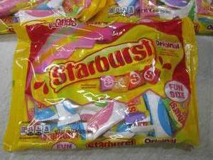 lot 321 image: (B-2) 3 Bags Fun Size Starburst Ori...
