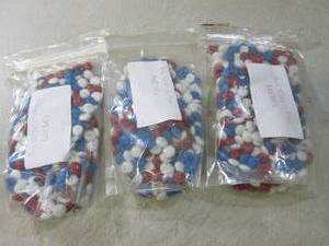 lot 330 image: (B-1) 3 - 12oz Bags Red White & Blu...