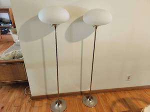 Pair MCM Laurel Floor Lamps