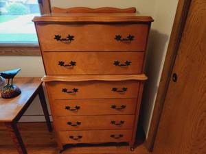 Vintage Maple Highboy