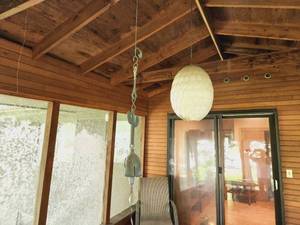 Vintage Capiz Shell Chandelier and Chime