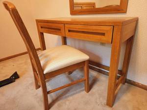 Vintage Oak Desk and Chair