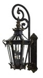 HUGE Minka Lavery 63 14 Stratford Hall 9-Light Heritage Outdoor Wall Lantern Sconce with Gold Highlights, 9091-95 - NEW, UNCLAIMED FREIGHT
