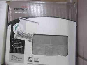 TRAFFICMASTER Bodden Bay 12 in. x 12 in. Grey Peel and Stick Vinyl Tile (30 sq. ft.  case) - 3 CASES