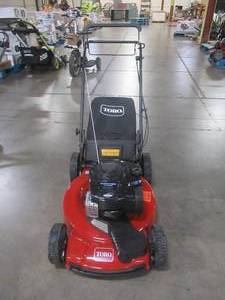 TORO 21442 22 in. Recycler Briggs & Stratton High Wheel FWD Gas Walk Behind Self Propelled Lawn Mower with Super Bagger (RUNS WELL, MISSING BOLT FOR HANDLE)