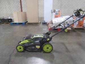 RYOBI RY40109 40V 20 IN. BRUSHLESS SELF-PROPELLED MOWER (TOOL ONLY) (RUNS, MISSING PART TO ENGAGE BLADE & MISSING BAG)