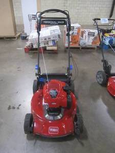 TORO 21465 Recycler 22 in. Briggs & Stratton SmartStow Personal Pace High-Wheel Drive Gas Walk Behind Self Propelled Lawn Mower (RUNS, MISSING BAGGER)