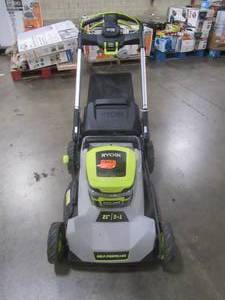 RYOBI 40V HP Brushless 21 in. Cordless Battery Walk Behind Self-Propelled Lawn Mower TOOL ONLY (BROKEN HANDLE, DOES NOT RUN) For PartsRestore.