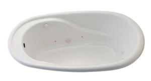 lot 4 image: AMERICAN STANDARD Contempo Oval EverClean 6 ft. Whirlpool Tub in White