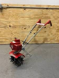 lot 8 image: MANTIS 21cc 2-Cycle Plus Gas Mini Tiller with FastStart
