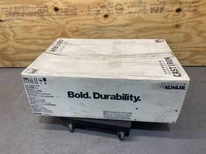 lot 15 image: KOHLER Cape Dory Drop-In Cast-Iron 33 in. 2-Hole Single Bowl Kitchen Sink in Biscuit