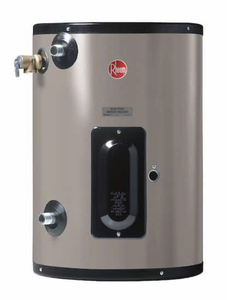 lot 20 image: RHEEM Commercial Point of Use 2 Gal. 240-Volt 1.5 kW 1 Phase Electric Tank Water Heater (Retails for $475.22)