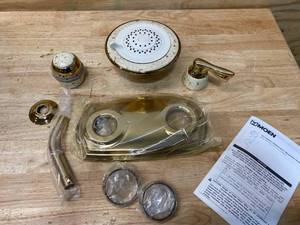 lot 87 image: MOEN Faucet Shower Only Double Handle from the Asceri series