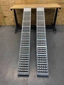 lot 1 image: ERICKSON 72 in. x 9 in. Steel Loading Ramps (2-Pack)
