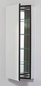 lot 95 image: ROBERN MC1640D4FBR M Series Medicine Cabinet, Silver (Retails for $1,091.40)