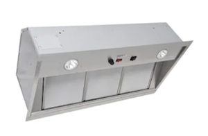 lot 100 image: BROAN 45-in Ducted Stainless Steel Under-cabinet Range Hood Insert