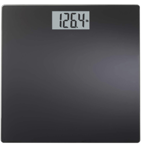 lot 50 image: INSTATRACK Large Display Digital Bathroom Scale with Step-On Technology in Black, Accurately Measures up to 400 Pounds
