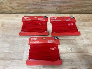 lot 54 image: MILWAUKEE Lot of 3- Red Multi-Functional Neck Gaiters