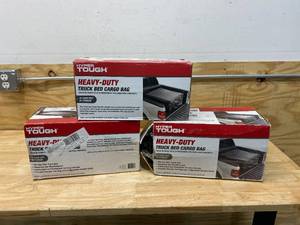 lot 56 image: HYPER TOUGH Lot of 3- Heavy-Duty Truck Bed Cargo Bags