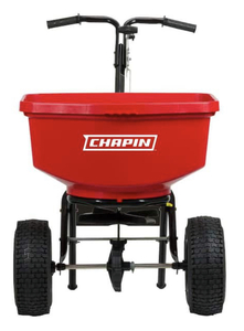 lot 112 image: CHAPIN 100 lbs. Contractor Turf Spreader