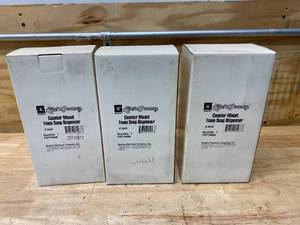 lot 140 image: LITEN FOAMY Lot of 3- Counter Mount Foam Soap Dispensers