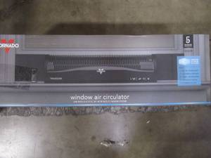 lot 253 image: Vornado Transom 26 in. 4 Speed Low Profile Window Fan Model #FA1-0136-06 (OPEN BOX)