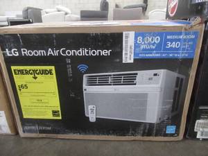 lot 266 image: LG 8,000 BTU Window Smart Air Conditioner LW8022ERSM Cools 350 Sq. Ft. with ENERGY STAR and Remote, Wi-Fi Enabled (OPEN BOX) LW8022ERSM