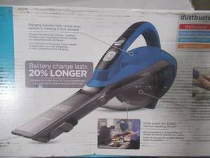 lot 272 image: BLACKDECKER dustbuster 10.8-Volt Cordless 2.1 Cup Handheld Vacuum (Deep Ocean Blue)