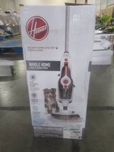 lot 299 image: HOOVER Steam Complete Pet Steam Mop, Hard Floor Steam Cleaner with Removable Multi-Purpose Handheld (OPEN BOX) WH21000