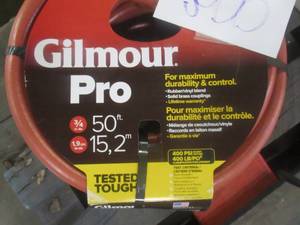 lot 300 image: Gilmour Pro Series Commercial RubberVinyl Hose 34 x 50 840501-100 Red Hose (BRAND NEW CONDITION)