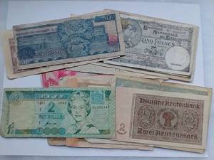 Lot of 20 Vintage Foreign Currency Notes