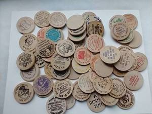Huge Lot of Wooden Nickels